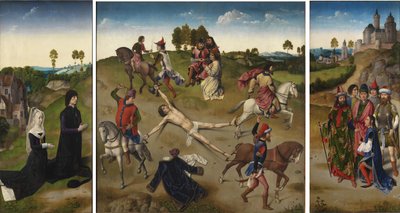 Martirio de San Hipólito Tríptico, después de 1468 de Hugo van der Goes