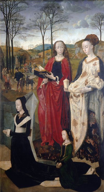 Retablo Portinari: la Adoración de los Pastores (detalle) de Hugo van der Goes