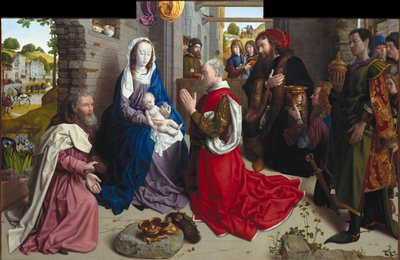 La adoración de los reyes, altar de Monforte de Hugo van der Goes