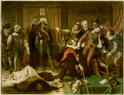Asesinato de Enrique III por Jacques Clement de Hugues Merle
