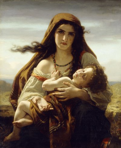 Madre e hijo, 1870 de Hugues Merle