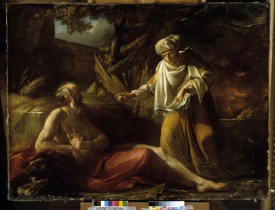 Job expone a su esposa a la culpa de Hugues Taraval