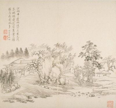 Album After Old Masters And Poems (álbum (10 hojas), tinta sobre papel) de Hui Wang
