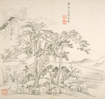 Album After Old Masters And Poems (álbum (10 hojas), tinta sobre papel) de Hui Wang