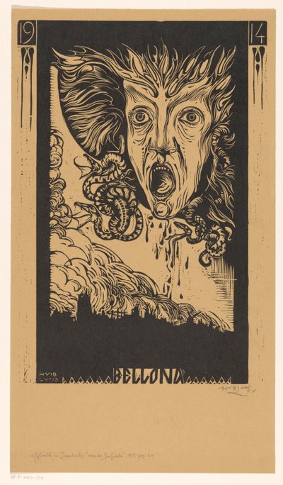 Bellona (título del objeto) de Huib Luns (signed by artist)