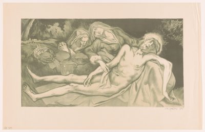 Lamentación de Cristo de Huib Luns (signed by artist)