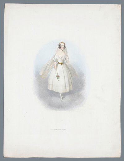 mujer en vestido de novia de Huib van Hove Bz (attributed to)