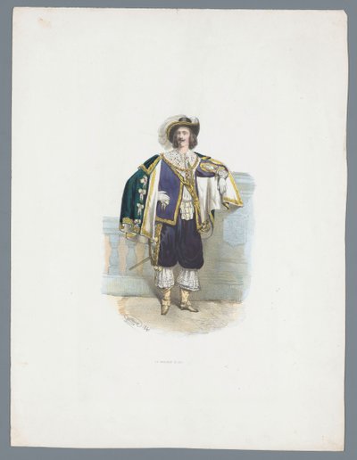 Hombre en traje histórico de Huib van Hove Bz