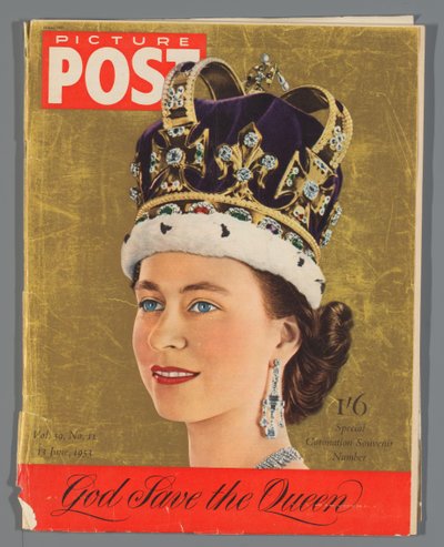 Copia de la edición especial del Picture Post por la coronación de la reina Isabel II, 13 de junio de 1953 Picture Post / Número de recuerdo especial de la coronación (título en el objeto) de Hulton Press Ltd.