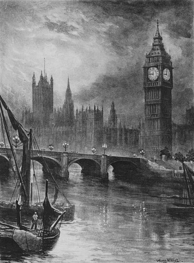 Casas del Parlamento, 1890 de Hume Nisbet