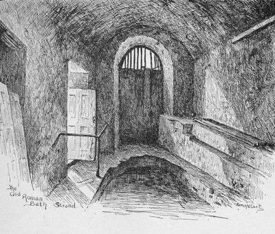 El antiguo baño romano, 1890 de Hume Nisbet