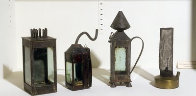 Lámparas de seguridad para mineros prototipo, 1815 de Humphry Davy