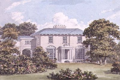 Diseño para el Frente Norte de una Casa en Clapham Common para William Holme de Humphry Repton