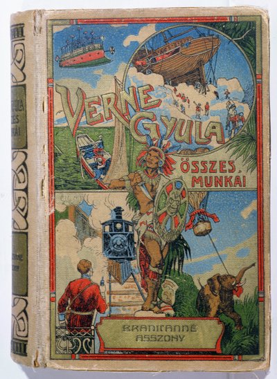 Portada de La señora Branican por Jules Verne (1828-1905), principios del siglo XX de Hungarian School