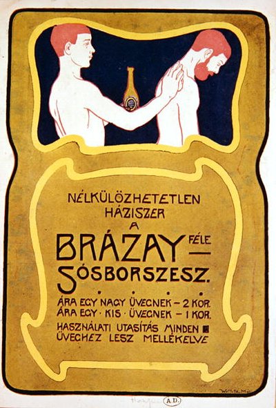 Anuncio húngaro de Eau de Toilette Brazay, c.1900 de Hungarian School