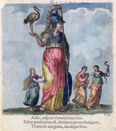 Hygieia, de una colección de retratos de médicos por el doctor húngaro, Sambucus de Hungarian School