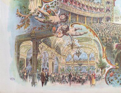 Vistas interiores del Somossy Orfeum en Budapest, finales del siglo XIX de Hungarian School