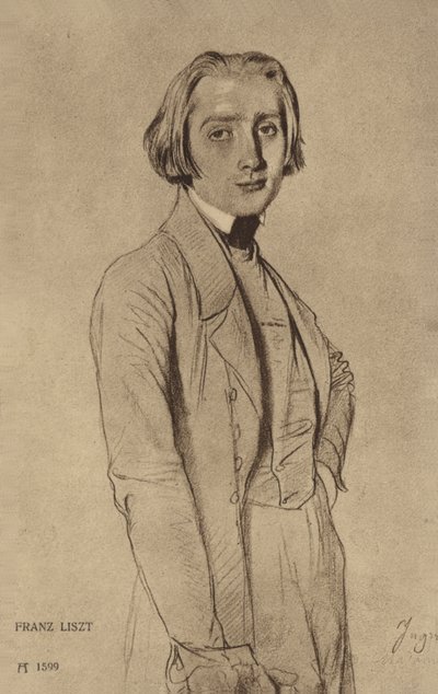 Retrato de Franz Liszt de Hungarian School