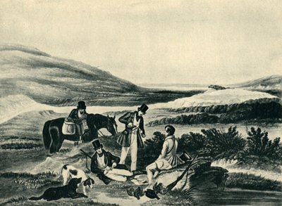 Caza de urogallos por el sureño, 1841, 1946 de Hunt
