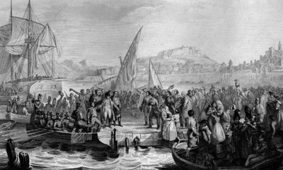 Napoleón 1 en Portoferriao de Huot Huot