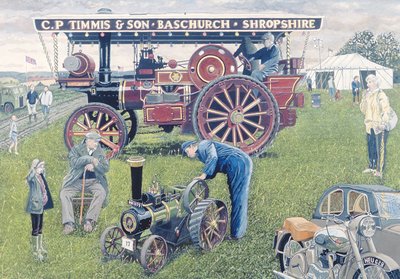 Tractores en la feria, 1993 de Huw S. Parsons