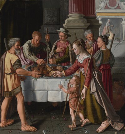 La primera fiesta de la Pascua de Huybrecht Beuckelaer