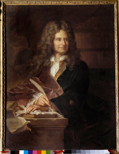 Retrato de Nicolas Boileau de Hyacinthe (studio of) Rigaud