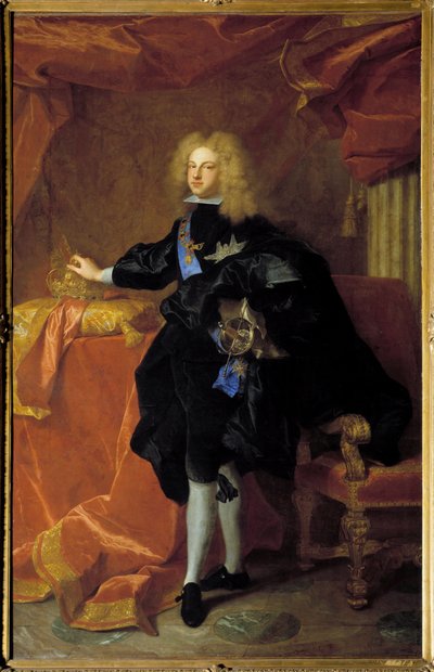 Retrato de cuerpo entero de Felipe V (1683-1746) Rey de España de Hyacinthe Francois Rigaud