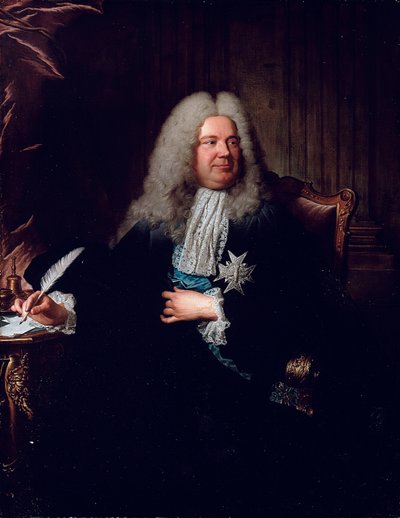 Retrato de Charles-Gaspard Dodun, Marqués de Herbault de Hyacinthe Francois Rigaud