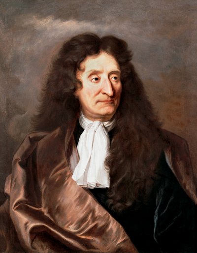 Retrato de Jean de La Fontaine de Hyacinthe Francois Rigaud