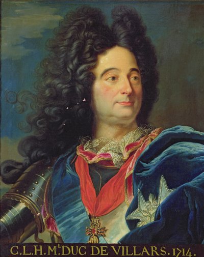 Retrato de Louis-Claude-Hector (1652-1734) Duque de Villars, 1714 de Hyacinthe Francois Rigaud