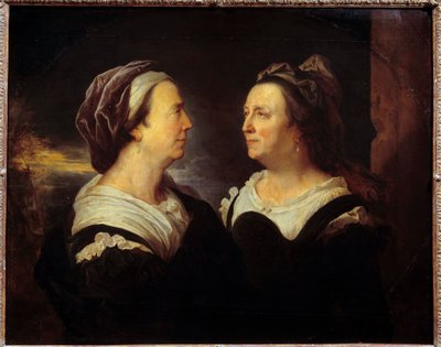 Retrato de la Sra. Rigaud madre en dos actitudes diferentes (doble retrato) de Hyacinthe Francois Rigaud