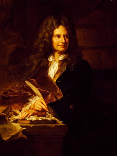 Retrato de Nicolas Boileau-Despreaux de Hyacinthe Francois Rigaud
