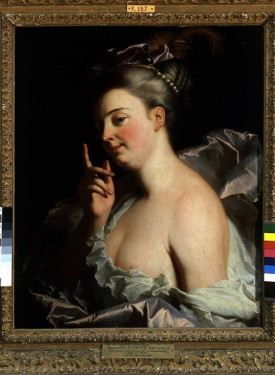 Retrato de un desconocido "El Amenazado" de Hyacinthe Francois Rigaud