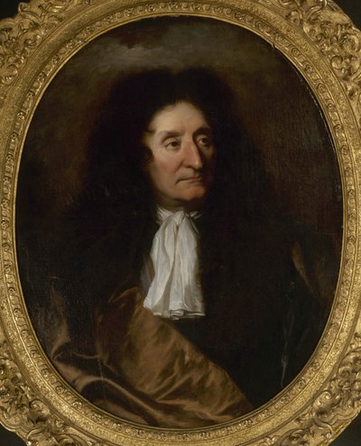 Retrato de Jean de La Fontaine 1621-1695, c. 1680 de Hyacinthe François Honoré Rigaud