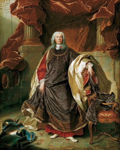 Retrato del Príncipe Joseph Wenzel I de Liechtenstein 1696-1772, 1740 de Hyacinthe François Honoré Rigaud