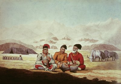 Tres Músicos en Tíbet de Hyder Jung Hearsey