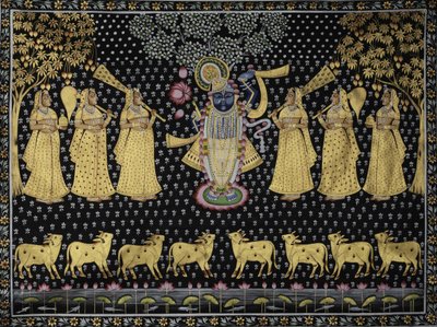 El divino Krishna y las gopis de IMAGINEERS STUDIO