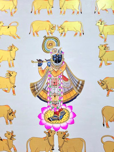 Krishna entre las vacas doradas de IMAGINEERS STUDIO