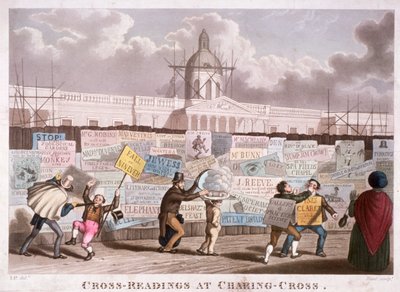 Cross-readings at Charing-Cross, Londres, 1835 de IP