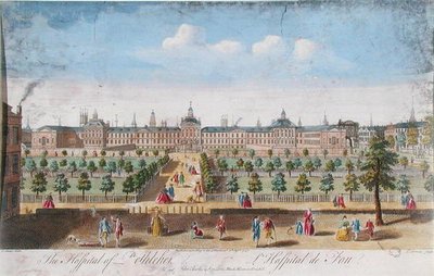 Hospital de Bethlehem, grabado por T. Bonles de I. (after) Maurer