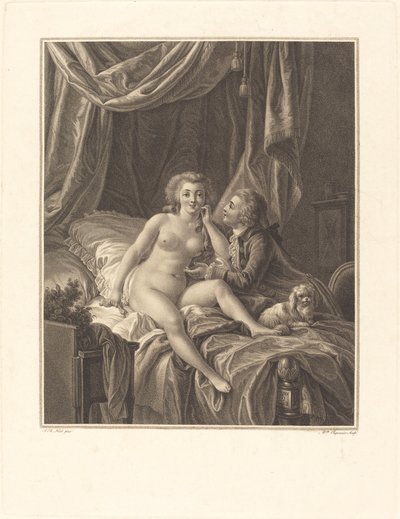 Lo que es bueno tomar es bueno guardar de I Alexandre Chaponnier after Jean Baptiste Hüet