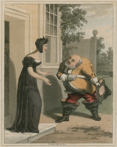 Ilustración de Hudibras de Samuel Butler de I Clark