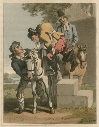 Ilustración de Hudibras por Samuel Butler de I Clark