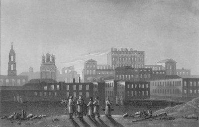 Palacios de Pashov Menzikov, Apraxin, etc. Belgorod, Moscú, 1817 de I Clark