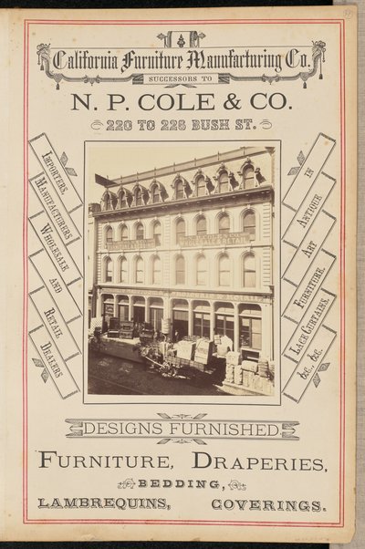 [California Furniture Manufacturing Company, San Francisco] de I. W. Taber