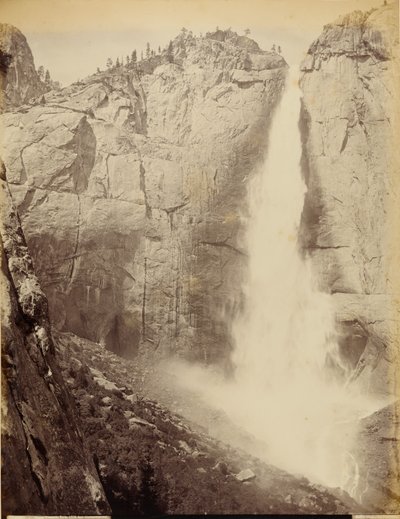Upper Yosemite Falls, 1502 pies - (instantánea) de I. W. Taber
