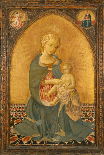 Virgen de la Humildad, c.1900 (temple sobre tabla) de Icilio Federico (attr. to) Joni