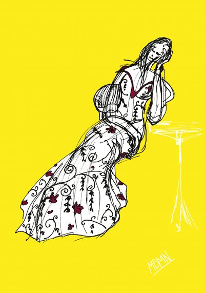 Ilustración de moda en amarillo de Ida Publishing