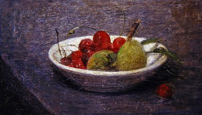Cerezas y almendras de Ignace Henri Jean Fantin Latour